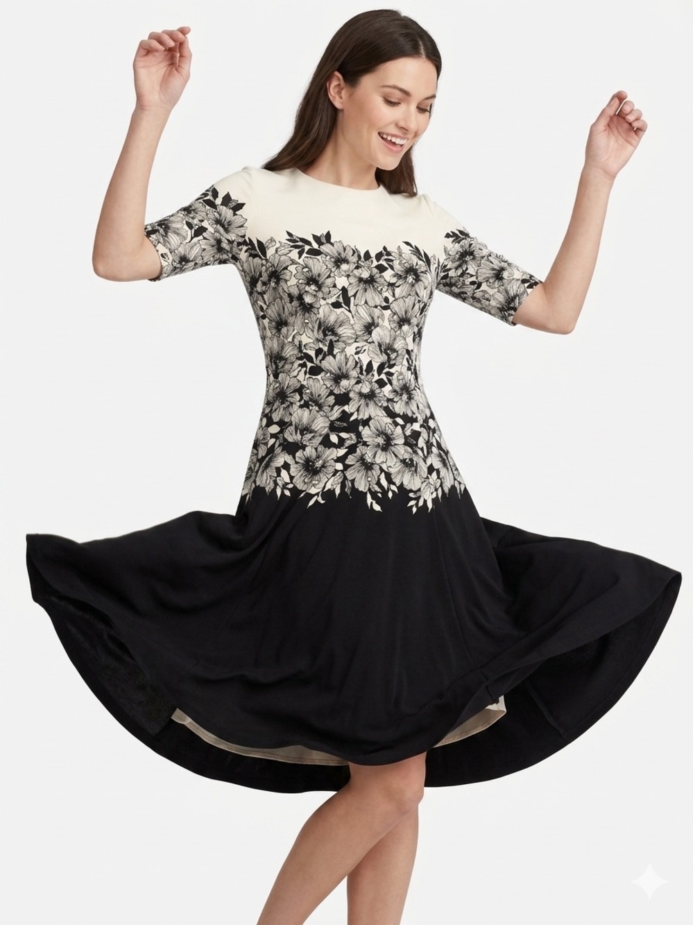 NWOT Lauren Ralph Lauren Floral Fit & Flare Dress - Size 8